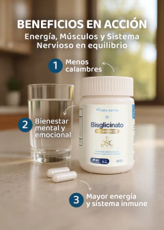 Magnesio Bisglicinato + Vitamina C - Energía y Función Muscular, foto 3 de 12