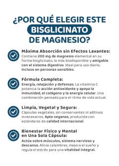 Magnesio Bisglicinato + Vitamina C - Energía y Función Muscular, foto 4 de 12