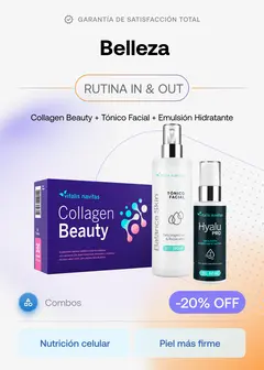 COMBO BELLEZA: Vitalis Collagen Beauty con PEPTAN + Tónico Facial + Emulsión Hidratante., foto 1 de 2