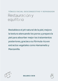 Tónico facial descongestivo y reparador BALANCE SKIN, foto 2 de 10