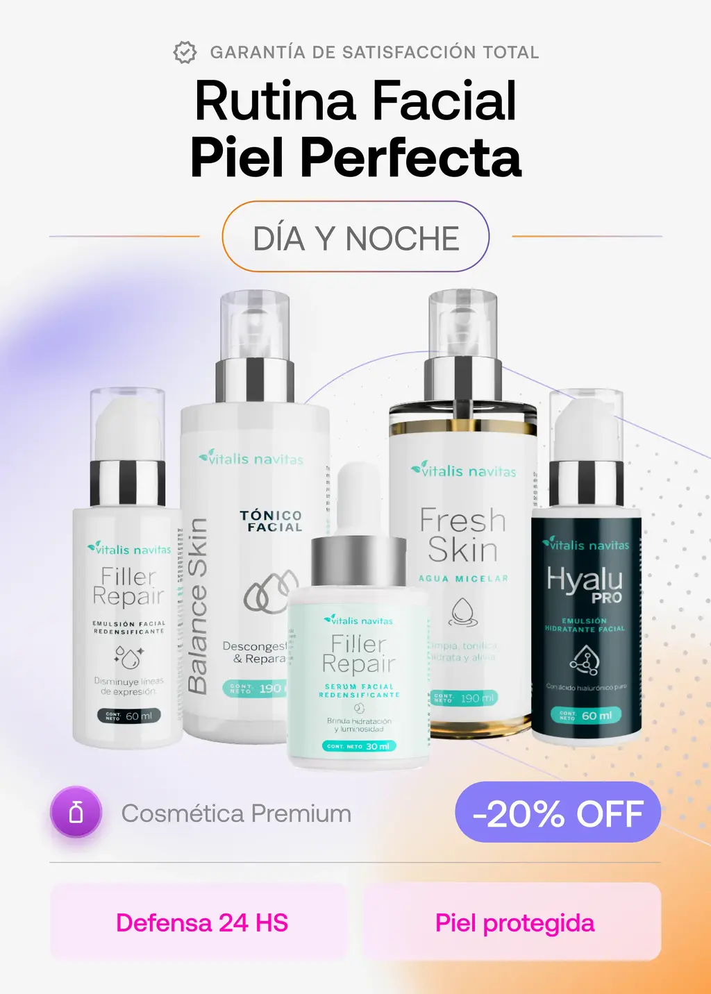 Rutina Facial Piel Perfecta - Día y Noche