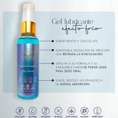 Calins gel lubricante efecto frio comestible saborizado menta y chocolate 001-2021-00, foto 2 de 3