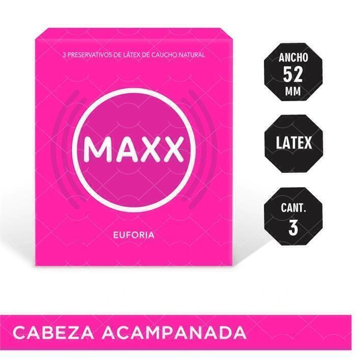 Maxx preservtivos euforia X 3