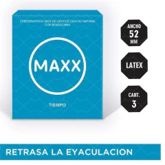 Maxx preservativo tiempo con anestesia X 3