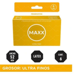 Maxx preservativo ultra fino X 6