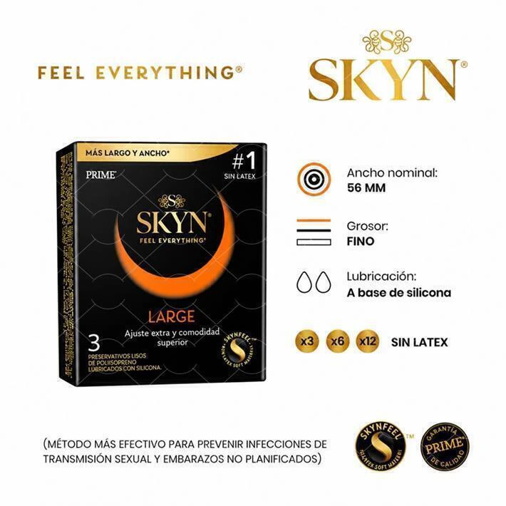 Prime preservativos skyn extra large X 3 - 799