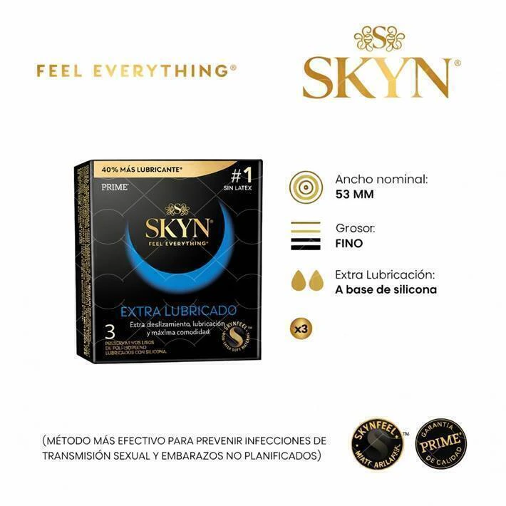 Prime skyn extra lubricado - Sin látex - 792