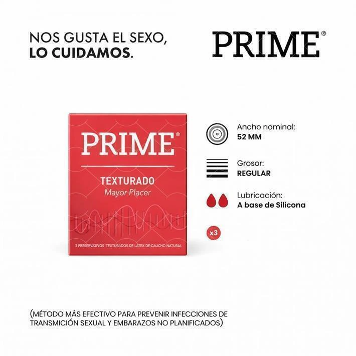Prime preservativo texturado X 3 069