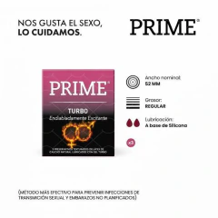 Prime preservativo turbo X 3 338, foto 1 de 3
