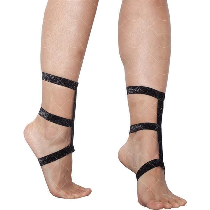 Sweet arnés de pie elastico negro - MB001N