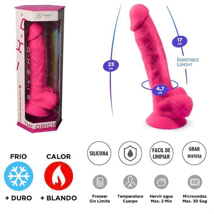 Sexa dildo termorreactivo fucsia 23 X 4,7 cm - Ss-ad-220116