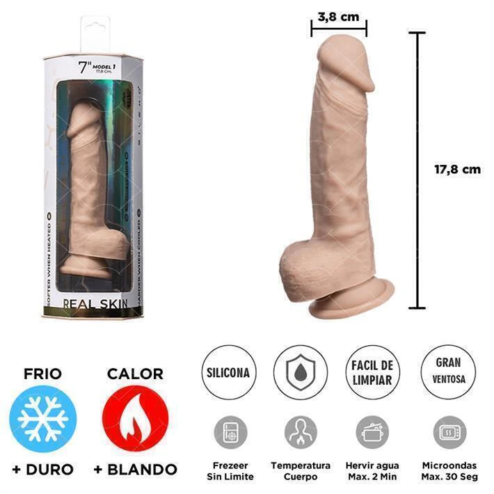 Sexa dildo termorreactivo 17,8 X 3,8 cm - Ss-ad-265773