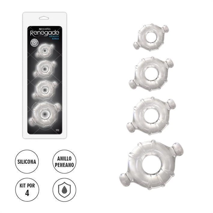 Sexa kit de 4 anillos - Ss-no-1116-61