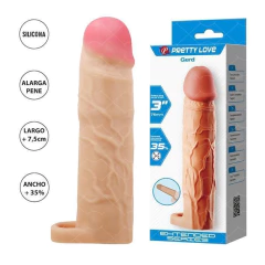 Pretty funda extension 7,6 cm con anillo testiculos - BI-026258, foto 2 de 3
