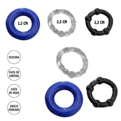 Sexa kit de 3 anillos - Ss-sf-YVS3, foto 2 de 4