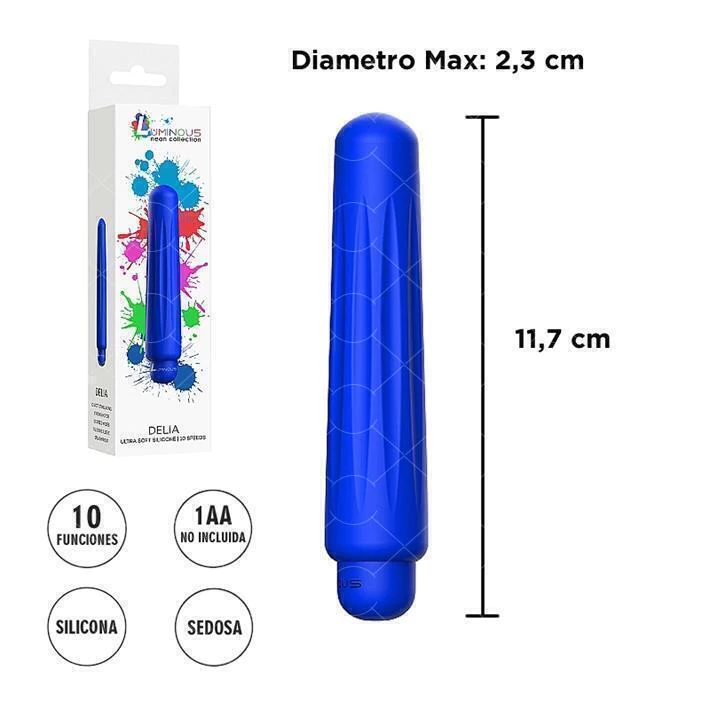 SEXA BULLET AZUL 2,3 x 11,7 cm - Ss-sh-LU11