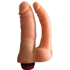 Caiman dildo doble penetración con vibrador / 10-404-21