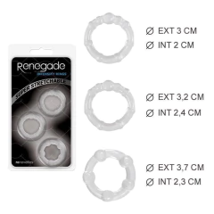 Sexa kit de 3 anillos transparente - Ss-no-1116-11, foto 4 de 4