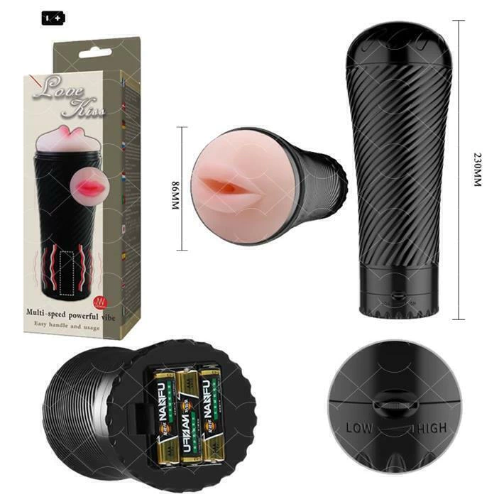 Sexa masturbador boca con vibración 22 x 8,6 cm - Bm-00900t31z-1