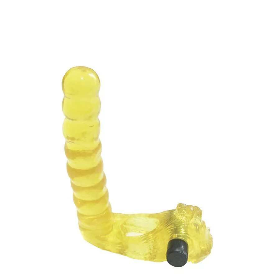 Caiman anillo peneano doble penetracion con vibrador - 11-116-55