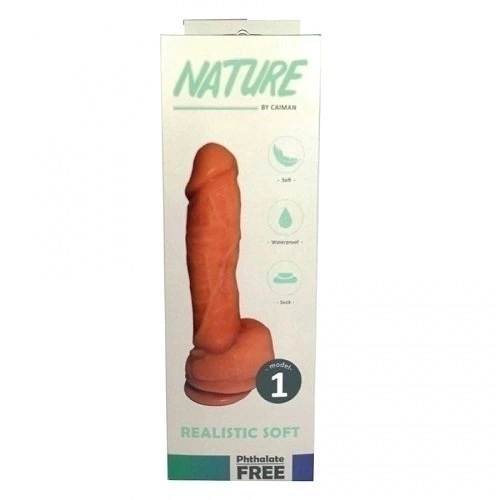 Caiman dildo con sopapa cyber nature N°1 16,5 x 4 cm / 30-302-31