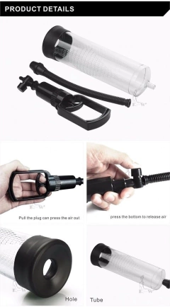 But bomba de vacio con vibración- ejercitador peneano- penis pump 2 - BT110728, foto 4 de 9