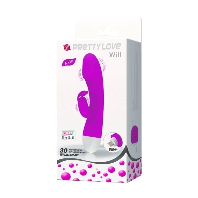 Pretty love will - Doble estimulador recargable - BW-241028