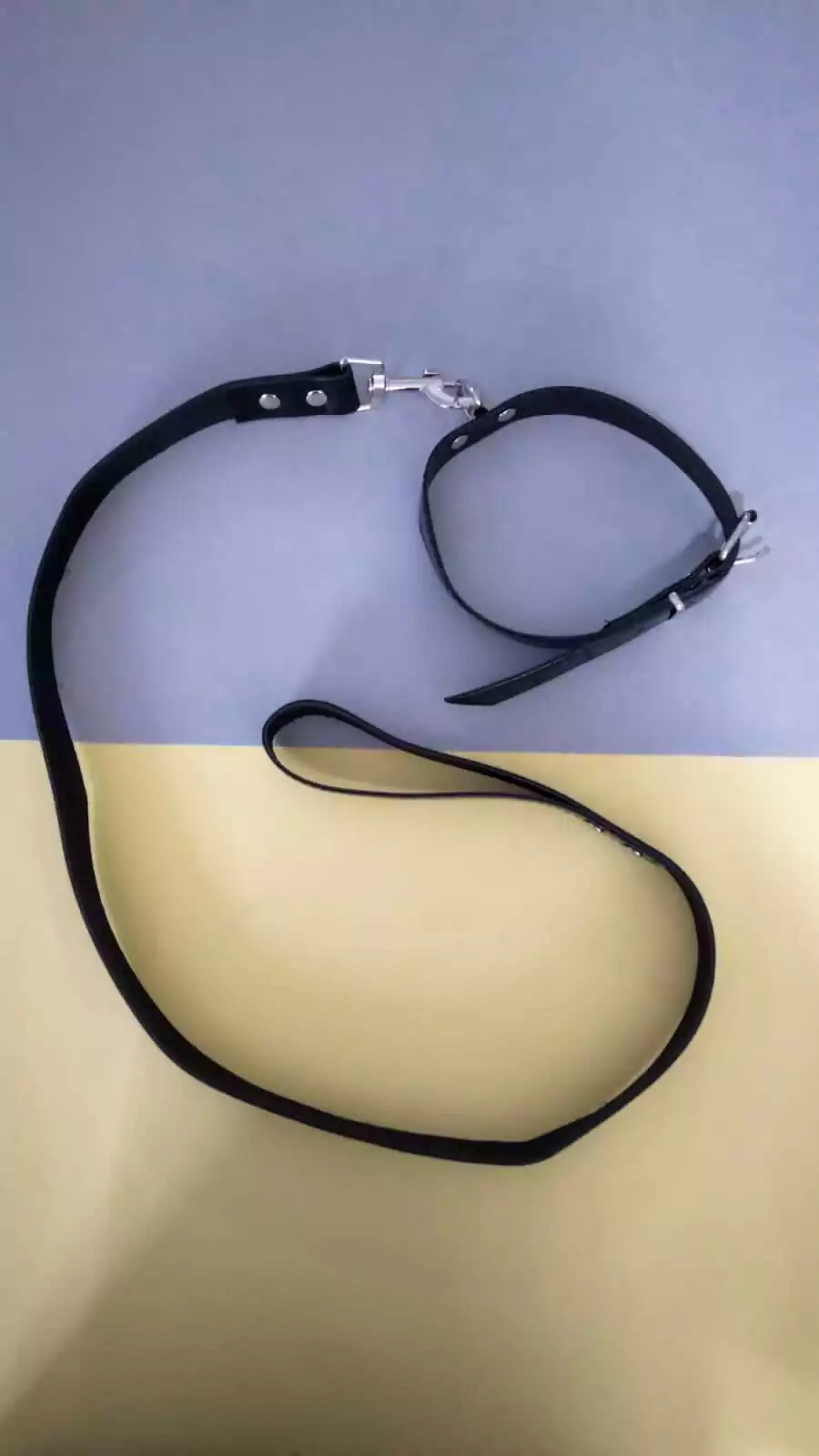 Kubiak collar con correa de charol 2 cm - KS 35801