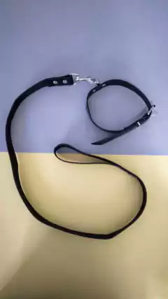 Kubiak collar con correa de charol 2 cm - KS 35801