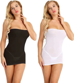 Ede vestido strapless de tul negro - 6504, foto 4 de 5
