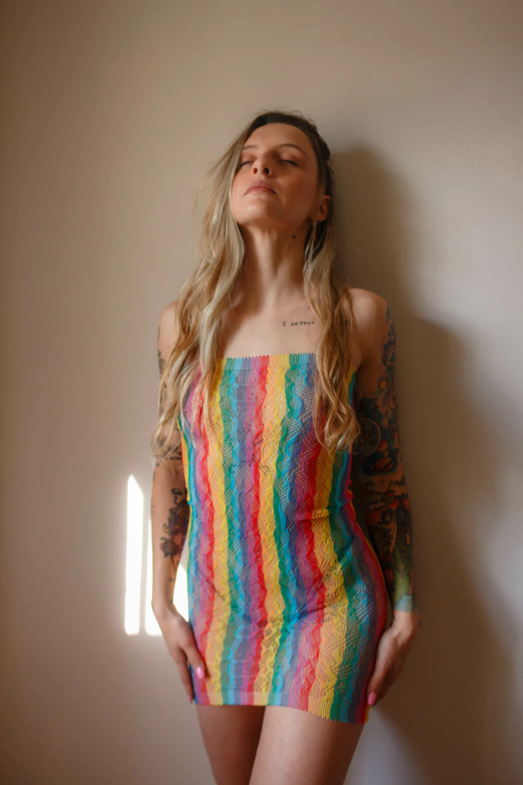 Byja vestido de red multicolor - 9883-5