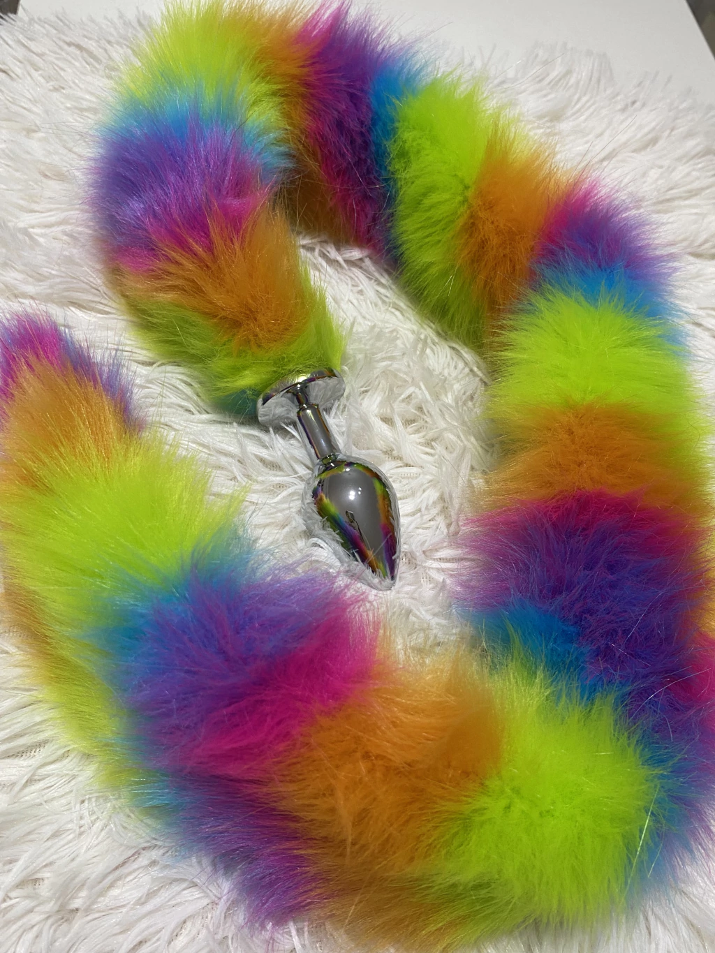 But plug anal de metal con cola de colores - 29352022 playtail fox