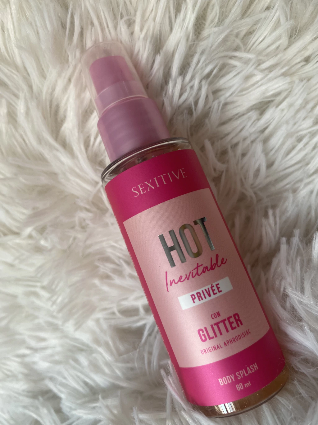 Sexitive body splash hot inevitable privee con glitter - 60ml - D17