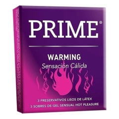 Prime preservativo con efecto calor- warming X 3 856, foto 2 de 3