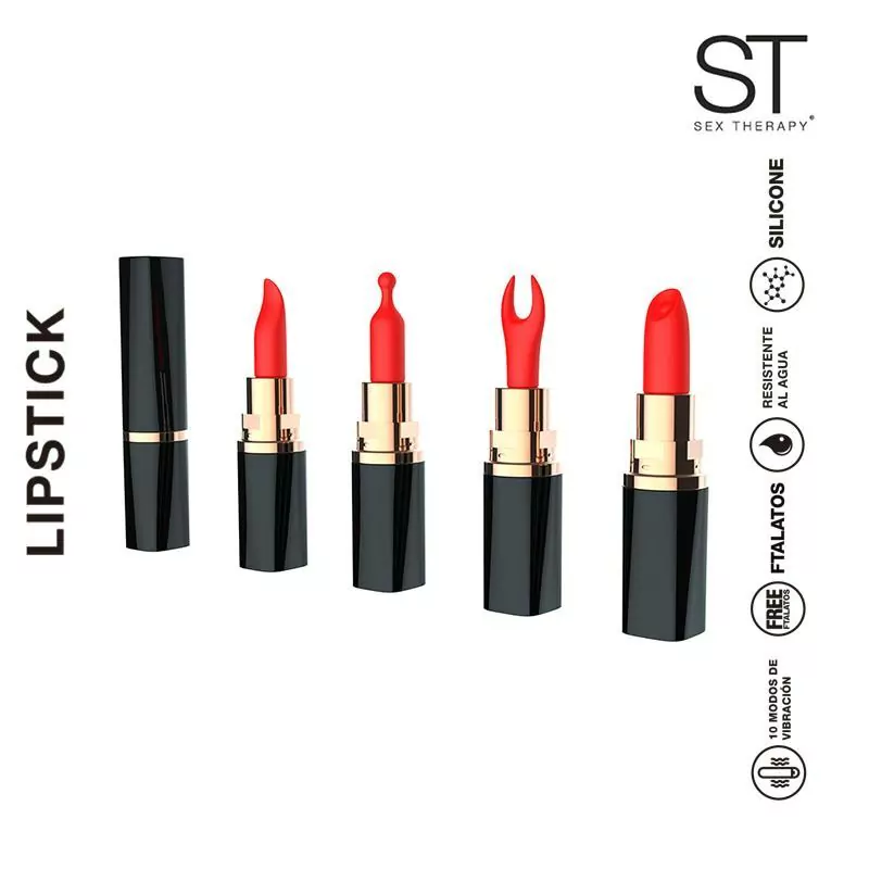 But estimulador con vibración formato labial recargable - St-vb-0348