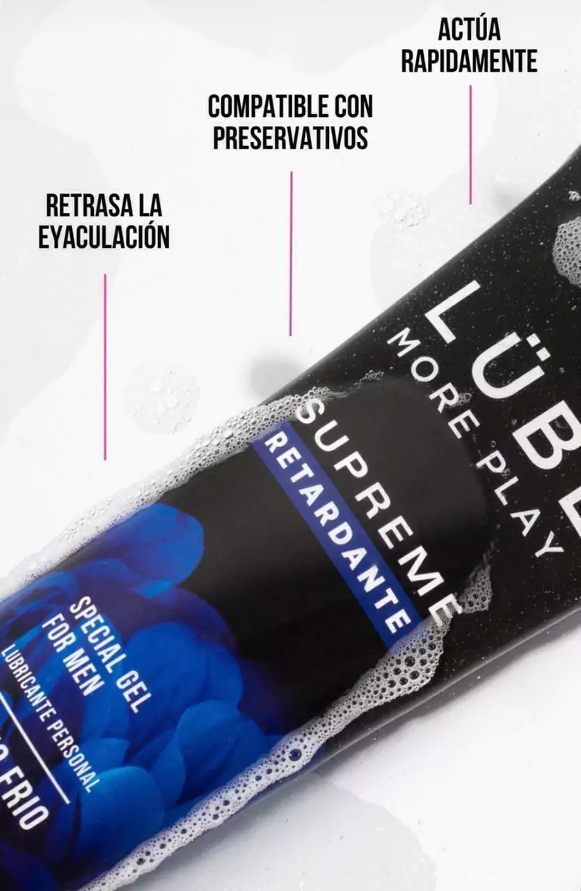 Sexitive gel lubricante lube supreme retardante efecto frio 130ml - LUB03