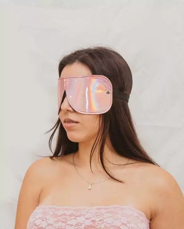 Kubiak antifaz ciego rosado metalizado - KS25350