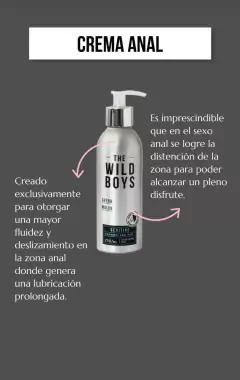 Sexitive crema lubricante anal dilatadora - THE WILD BOYS con Avena y Malva - WB03, foto 1 de 3