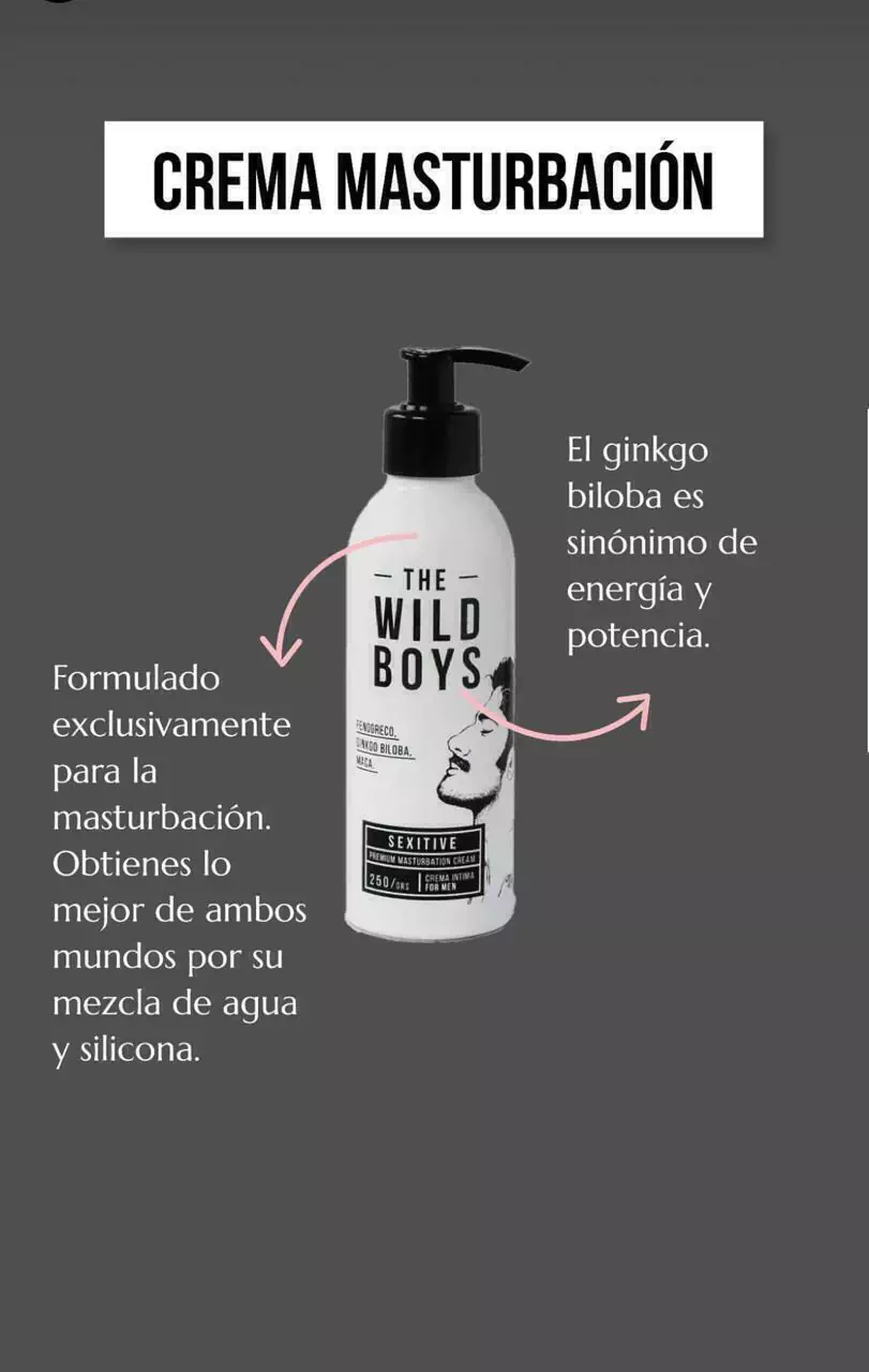 Sexitive crema para masturbación masculina- the wild boys - WB04