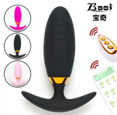 Caiman plug con vibración recargable negro - APP02, foto 4 de 8