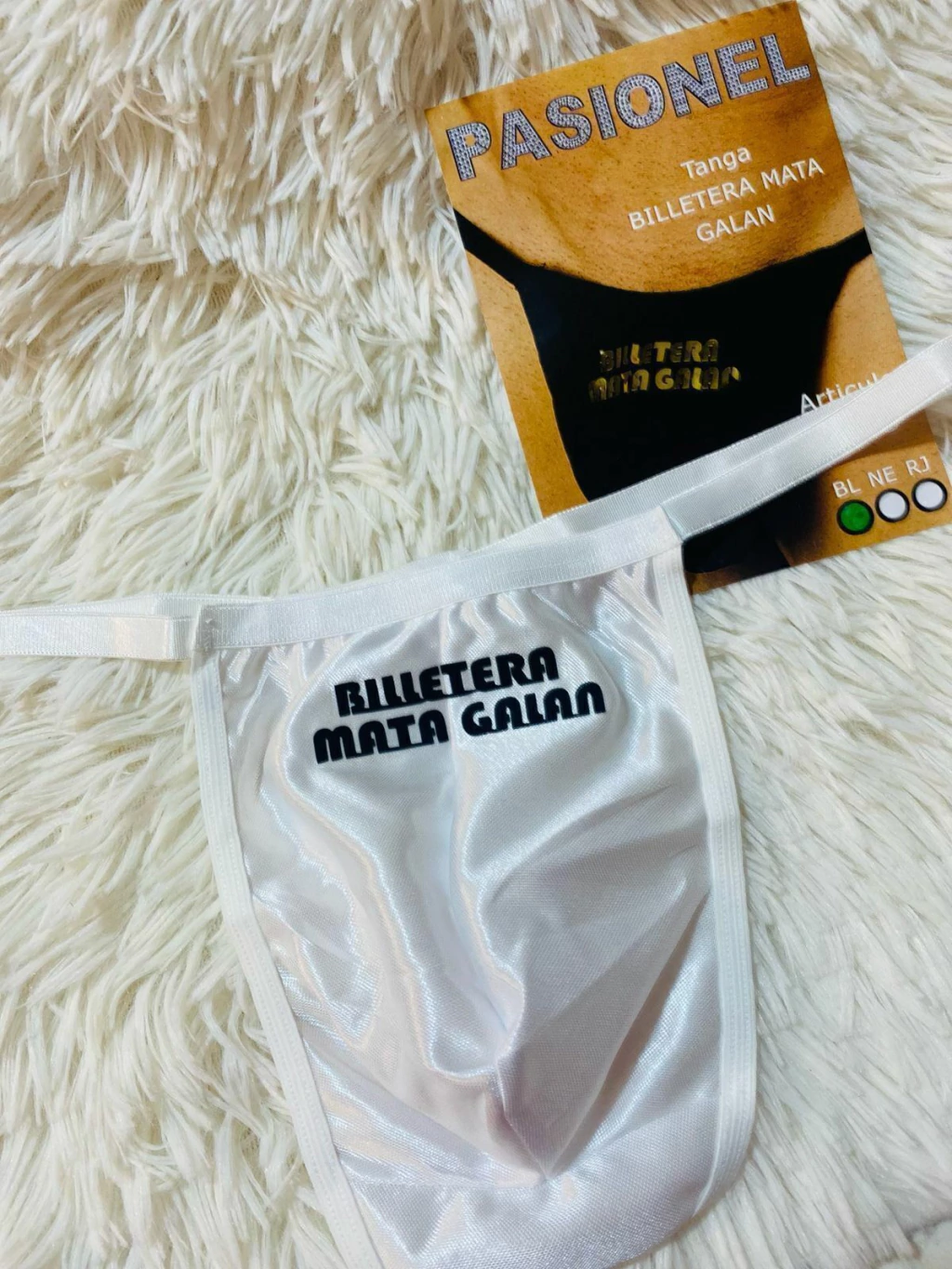 Pasionel tanga blanca billetera mata galan - 166