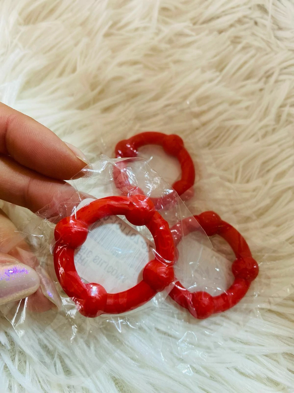 Sexs anillo peneano elastico rojo - 100-101107-02