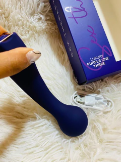 But masajeador luxury purple line three recargable - St-vb-0553, foto 1 de 4