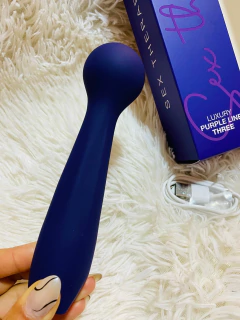 But masajeador luxury purple line three recargable - St-vb-0553, foto 4 de 4