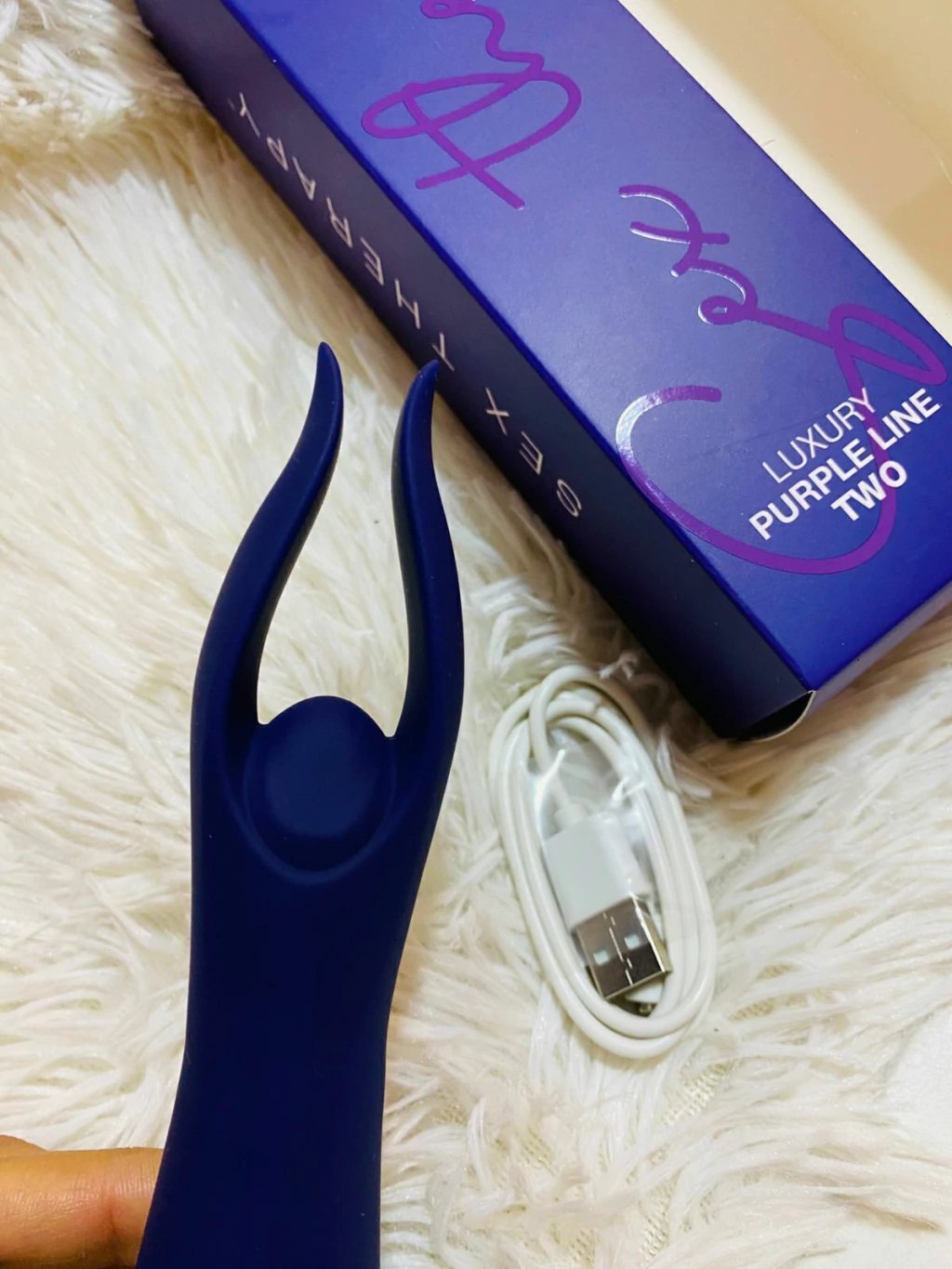 But vibrador luxury purple line two recargable - St-vb-0552