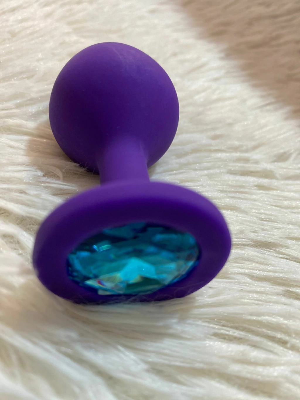 Sexs plug medium de silicona lila - A05