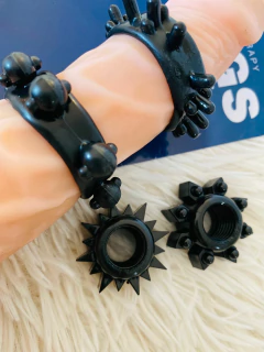 But set de anillos negros - CN-330358238, foto 3 de 3