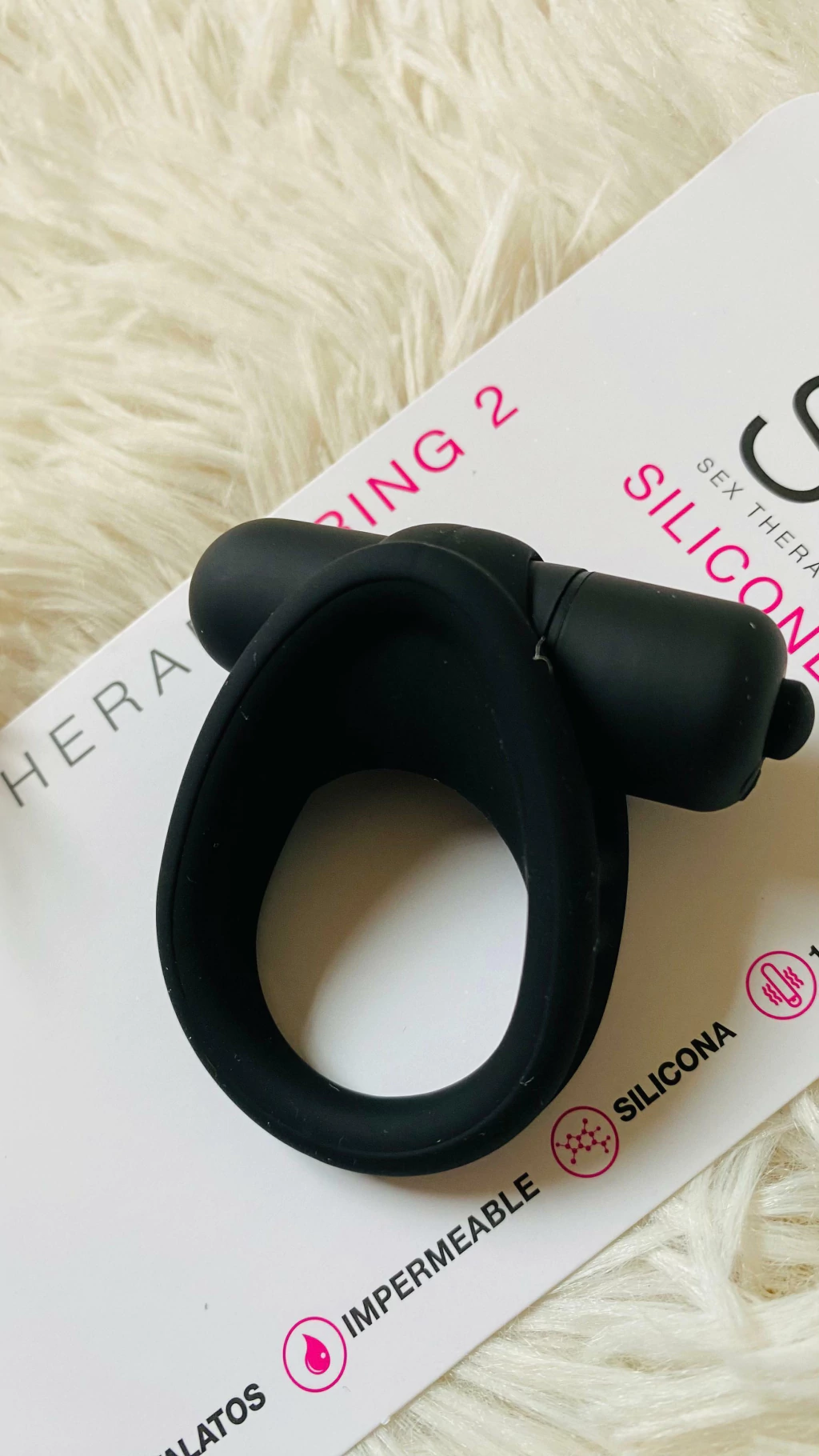 But ring 2 negro- anillo con vibro SI090