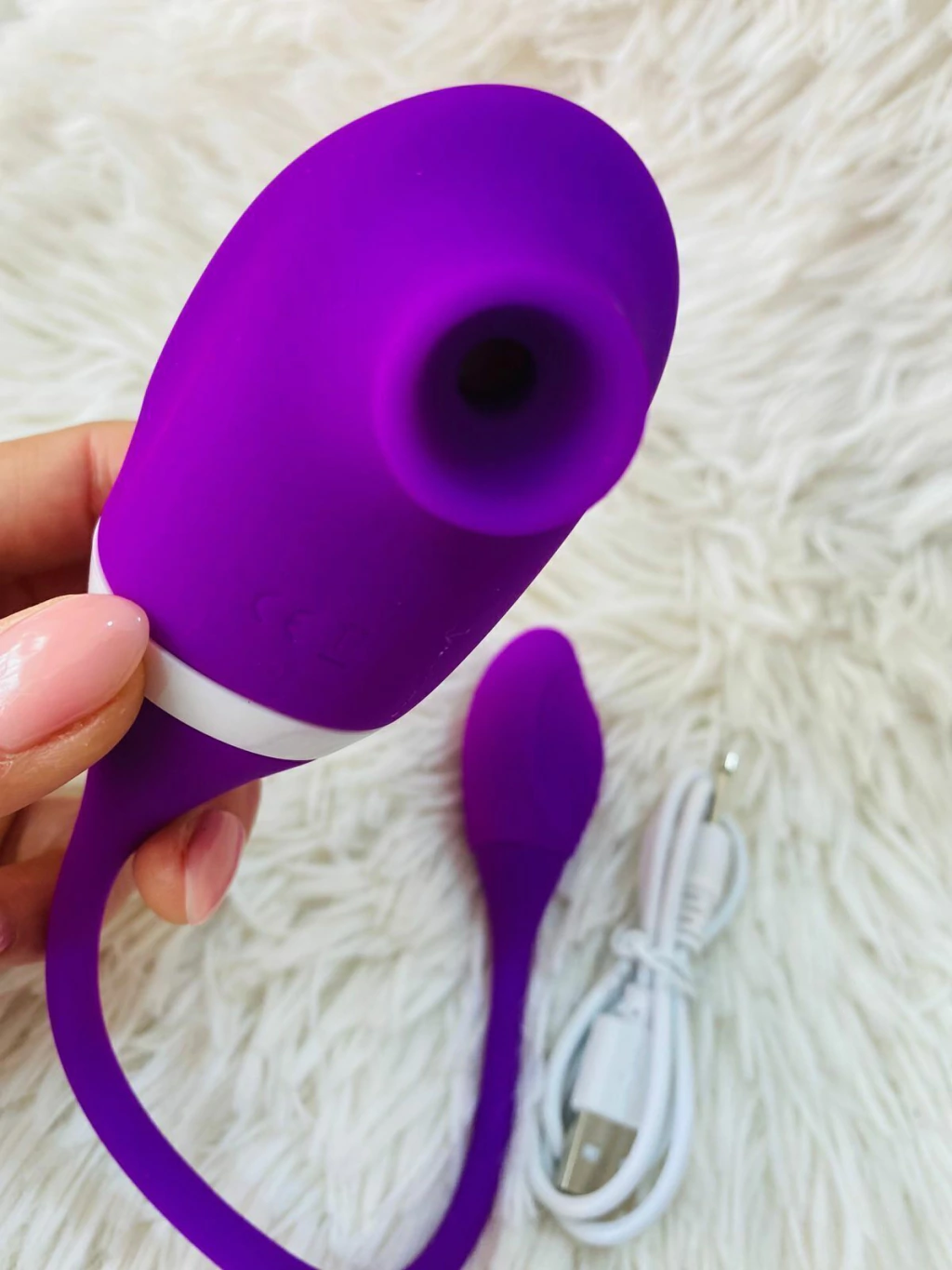 Sexs succionador y vibrador purpura - A42
