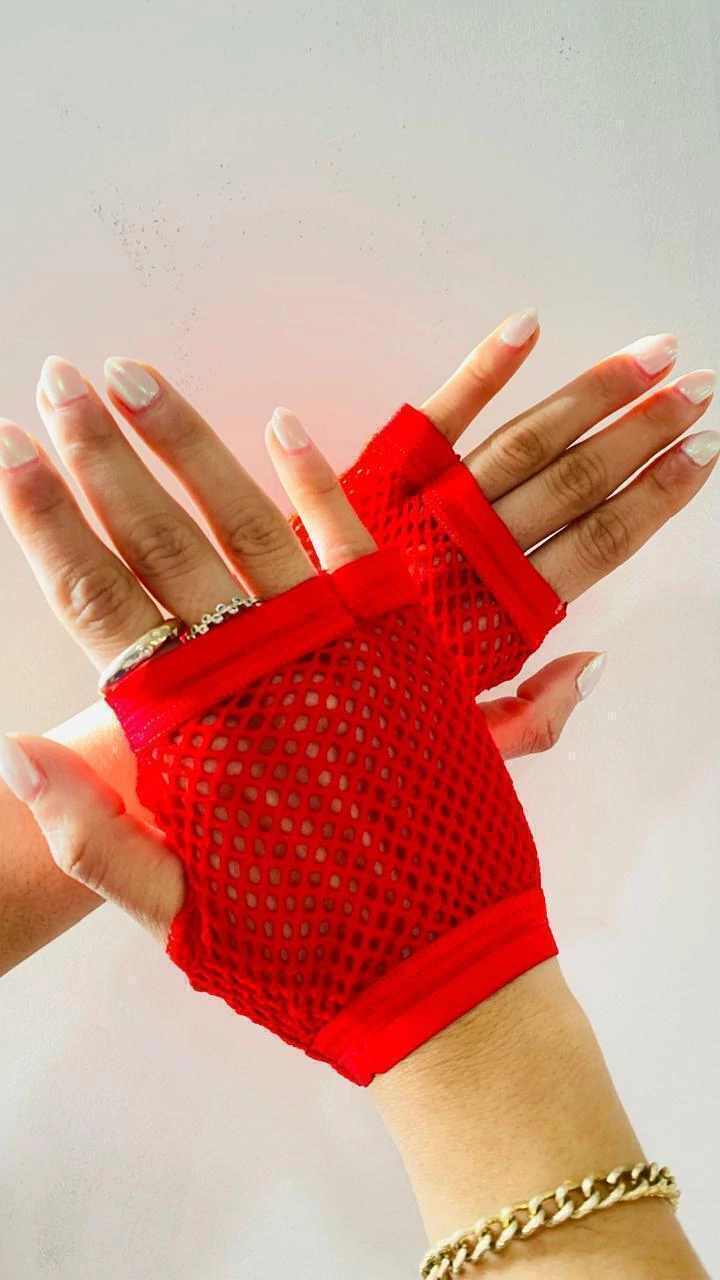 Pasionel mini guantes de red rojos - 2003